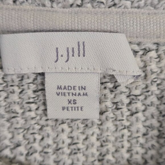 J. Jill Nubby Knit Cowl Neck Neutral Pullover Oversized Sweater Size XS - Picture 4 of 5